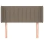 Taupe gray fabric headboard 103x16x78/88 cm by , Headboards and footboards - Ref: Foro24-3119000, Price: 46,19 €, Discount: %