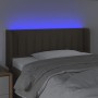 Cabecero con LED de tela gris taupe 103x16x78/88 cm de , Cabeceros y pies de cama - Ref: Foro24-3123468, Precio: 52,02 €, Des...