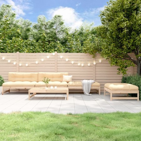 Juego de sofás de jardín 5 piezas madera maciza de pino de , Conjuntos de jardín - Ref: Foro24-3186599, Precio: 373,65 €, Des...