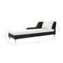 Tumbona de jardín con cojín ratán sintético negro de vidaXL, Tumbonas - Ref: Foro24-44749, Precio: 316,57 €, Descuento: %