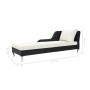 Tumbona de jardín con cojín ratán sintético negro de vidaXL, Tumbonas - Ref: Foro24-44749, Precio: 321,00 €, Descuento: %