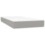 Cama box spring con colchón tela gris claro 80x200 cm de , Camas y somieres - Ref: Foro24-3126357, Precio: 283,04 €, Descuent...