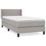 Cama box spring con colchón tela gris claro 80x200 cm de , Camas y somieres - Ref: Foro24-3129825, Precio: 279,12 €, Descuent...