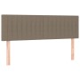 Cama box spring colchón y luces LED tela gris taupe 140x200 cm de , Camas y somieres - Ref: Foro24-3133321, Precio: 464,05 €,...