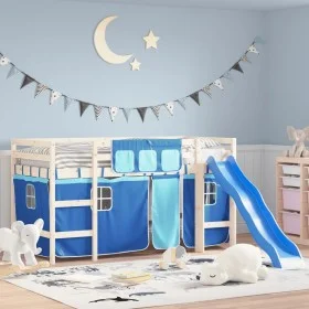 Cortinas para camas altas poliéster azul de , Accesorios para camas y somieres - Ref: Foro24-835914, Precio: 26,27 €, Descuen...
