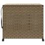 Cesto para ropa sucia con ruedas ratán 66x35x60 cm de , Cestas para ropa - Ref: Foro24-372044, Precio: 100,31 €, Descuento: %