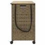 Cesto para ropa sucia con ruedas ratán 66x35x60 cm de , Cestas para ropa - Ref: Foro24-372044, Precio: 97,80 €, Descuento: %
