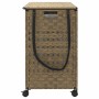 Cesto para ropa sucia con ruedas ratán 66x35x60 cm de , Cestas para ropa - Ref: Foro24-372044, Precio: 100,31 €, Descuento: %