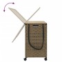 Cesto para ropa sucia con ruedas ratán 66x35x60 cm de , Cestas para ropa - Ref: Foro24-372044, Precio: 100,31 €, Descuento: %