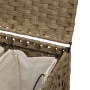 Cesto para ropa sucia con ruedas ratán 66x35x60 cm de , Cestas para ropa - Ref: Foro24-372044, Precio: 100,31 €, Descuento: %