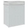 Cesto de ropa sucia con tapa ratán sintético blanco 46x33x60 cm de , Cestas para ropa - Ref: Foro24-372033, Precio: 54,76 €, ...