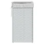 Cesto de ropa sucia con tapa ratán sintético blanco 46x33x60 cm de , Cestas para ropa - Ref: Foro24-372033, Precio: 54,76 €, ...