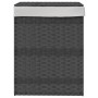 Cesto para ropa sucia con tapa ratán sintético gris 46x33x60 cm de , Cestas para ropa - Ref: Foro24-372031, Precio: 57,03 €, ...