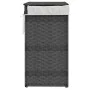 Cesto para ropa sucia con tapa ratán sintético gris 46x33x60 cm de , Cestas para ropa - Ref: Foro24-372031, Precio: 53,47 €, ...