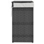 Cesto para ropa sucia con tapa ratán sintético gris 46x33x60 cm de , Cestas para ropa - Ref: Foro24-372031, Precio: 57,03 €, ...