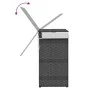 Cesto para ropa sucia con tapa ratán sintético gris 46x33x60 cm de , Cestas para ropa - Ref: Foro24-372031, Precio: 53,47 €, ...