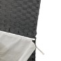Cesto para ropa sucia con tapa ratán sintético gris 46x33x60 cm de , Cestas para ropa - Ref: Foro24-372031, Precio: 57,03 €, ...