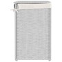 Cesto ropa sucia 2 secciones ratán sintético blanco 53x35x57 cm de , Cestas para ropa - Ref: Foro24-372038, Precio: 60,78 €, ...