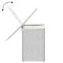 Cesto ropa sucia 2 secciones ratán sintético blanco 53x35x57 cm de , Cestas para ropa - Ref: Foro24-372038, Precio: 59,85 €, ...