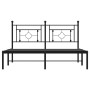 Estructura de cama con cabecero metal negro 160x200 cm de , Camas y somieres - Ref: Foro24-374342, Precio: 111,05 €, Descuent...
