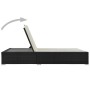 Tumbona doble ratán sintético negro de vidaXL, Camas para exteriores - Ref: Foro24-44752, Precio: 377,60 €, Descuento: %