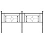 Cabecero de metal negro 180 cm de , Cabeceros y pies de cama - Ref: Foro24-374375, Precio: 44,64 €, Descuento: %