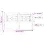 Cabecero de metal negro 180 cm de , Cabeceros y pies de cama - Ref: Foro24-374375, Precio: 44,64 €, Descuento: %