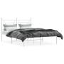 Estructura de cama con cabecero metal blanca 140x200 cm de , Camas y somieres - Ref: Foro24-374389, Precio: 98,63 €, Descuent...
