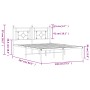 Estructura de cama con cabecero metal blanca 140x200 cm de , Camas y somieres - Ref: Foro24-374389, Precio: 98,63 €, Descuent...