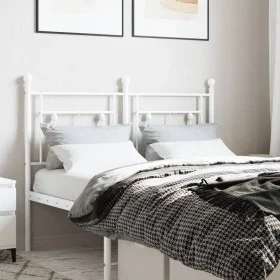 Kopfteil aus weißem Metall, 120 cm von , Kopf- und Fußteile - Ref: Foro24-374419, Preis: 41,26 €, Rabatt: %