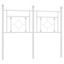 Cabecero de metal blanco 120 cm de , Cabeceros y pies de cama - Ref: Foro24-374419, Precio: 41,88 €, Descuento: %