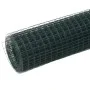 Chicken wire fence, steel with green PVC coating, 25x1.5 m by vidaXL, fence panels - Ref: Foro24-143636, Price: 96,45 €, Disc...
