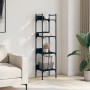 Librería de 4 estantes madera ingeniería negro 35x30x138,5 cm de , Librerías y estanterías - Ref: Foro24-838848, Precio: 45,9...