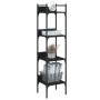 Librería de 4 estantes madera ingeniería negro 35x30x138,5 cm de , Librerías y estanterías - Ref: Foro24-838848, Precio: 45,9...