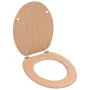Asiento inodoro WC con tapa MDF diseño bambú de vidaXL, Asientos de inodoros y bidés - Ref: Foro24-143927, Precio: 43,09 €, D...
