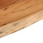 Estante pared rectangular madera acacia borde vivo 50x20x2,5 cm de , Estantes y estanterías - Ref: Foro24-370223, Precio: 25,...
