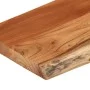 Estante pared rectangular madera acacia borde vivo 50x20x2,5 cm de , Estantes y estanterías - Ref: Foro24-370223, Precio: 25,...