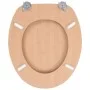 Asiento inodoro WC con tapa MDF diseño bambú de vidaXL, Asientos de inodoros y bidés - Ref: Foro24-143927, Precio: 43,09 €, D...