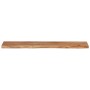 Estante pared rectangular madera acacia borde vivo 110x20x3,8cm de , Estantes y estanterías - Ref: Foro24-370277, Precio: 49,...