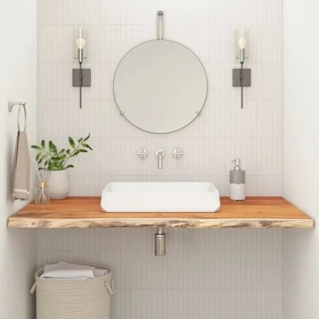 Encimera de baño rectangular madera maciza acacia 140x60x3,8 cm de , Encimeras - Ref: Foro24-370313, Precio: 135,69 €, Descue...
