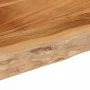 Rechteckige Badezimmerarbeitsplatte aus massivem Akazienholz 140x60x3,8 cm von , Arbeitsplatten - Ref: Foro24-370313, Preis: ...