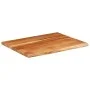 Rectangular board acacia wood live edge 100x80x2.5 cm by , Desk accessories and products - Ref: Foro24-370268, Price: 110,07 ...
