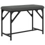 Banco de comedor acero y tela gris oscuro 62x32x45 cm de , Bancos de comedor y cocina - Ref: Foro24-835219, Precio: 41,41 €, ...