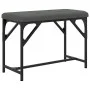 Banco de comedor acero y tela gris oscuro 62x32x45 cm de , Bancos de comedor y cocina - Ref: Foro24-835219, Precio: 40,85 €, ...