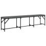 Banco de comedor acero y tela gris oscuro 186x32x45 cm de , Bancos de comedor y cocina - Ref: Foro24-835225, Precio: 80,69 €,...
