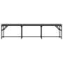 Banco de comedor acero y tela gris oscuro 186x32x45 cm de , Bancos de comedor y cocina - Ref: Foro24-835225, Precio: 80,69 €,...