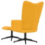 Silla de relajación con reposapiés terciopelo amarillo mostaza de , Sillones - Ref: Foro24-328113, Precio: 169,53 €, Descuent...
