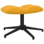 Silla de relajación con reposapiés terciopelo amarillo mostaza de , Sillones - Ref: Foro24-328113, Precio: 166,33 €, Descuent...