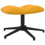 Silla de relajación con reposapiés terciopelo amarillo mostaza de , Sillones - Ref: Foro24-328113, Precio: 169,53 €, Descuent...