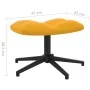 Silla de relajación con reposapiés terciopelo amarillo mostaza de , Sillones - Ref: Foro24-328113, Precio: 166,33 €, Descuent...
